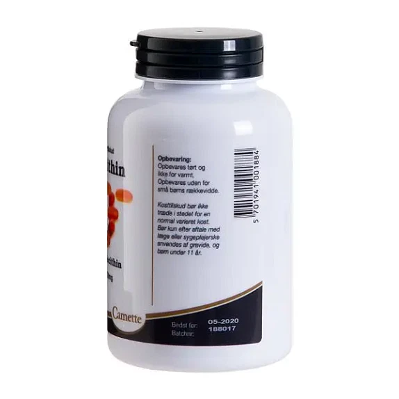 Lecithin 1200 mg Camette 100 kapsler